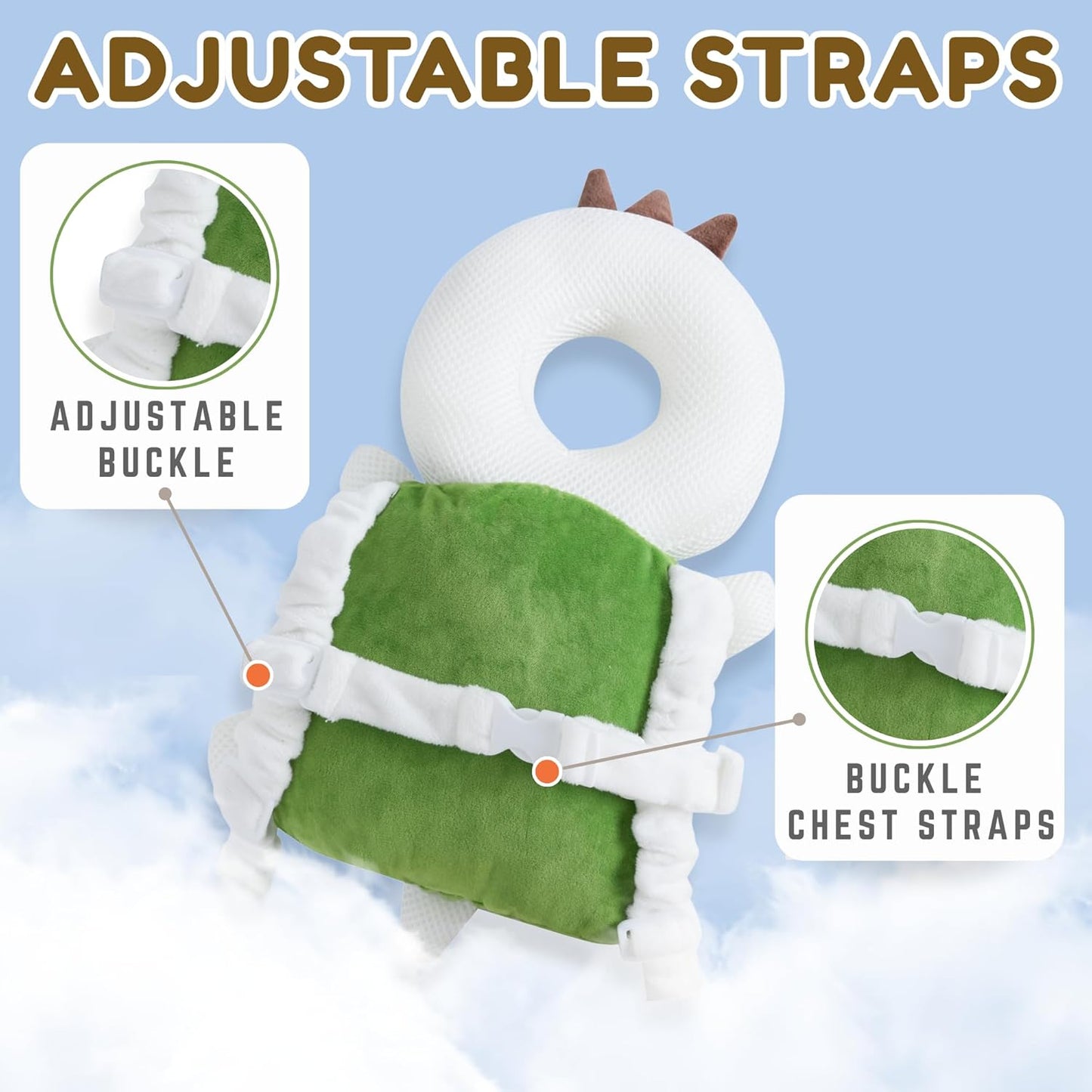 Baby Head Protector Backpack for Crawling & Walking