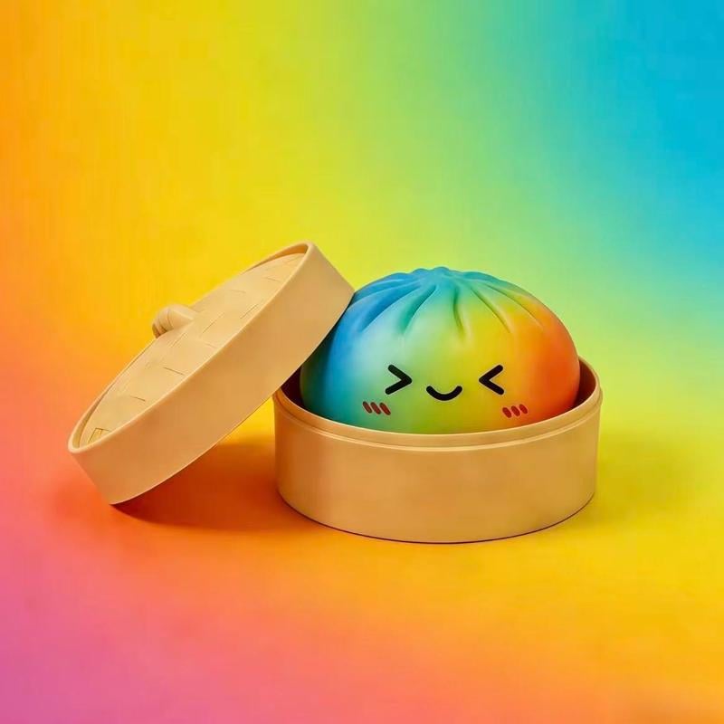 🏆Only $9.99 Last Day Promotion! - Expressive Dumpling Squishy - Blind Box, Mysecret Bun Fidget Toy