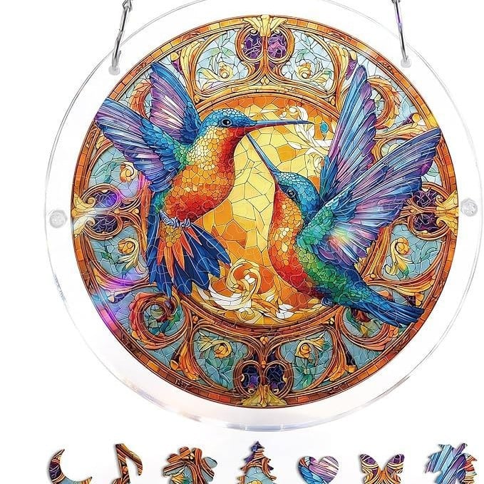 Acrylic Jigsaw Puzzle Suncatcher 80 Pieces