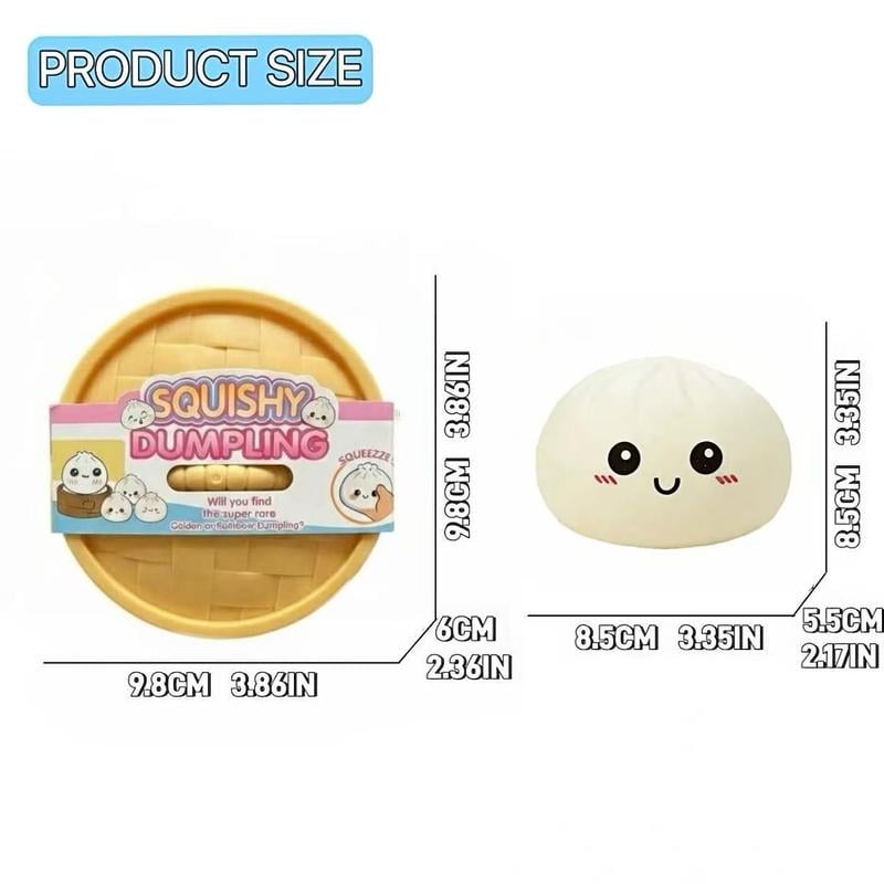 🏆Only $9.99 Last Day Promotion! - Expressive Dumpling Squishy - Blind Box, Mysecret Bun Fidget Toy