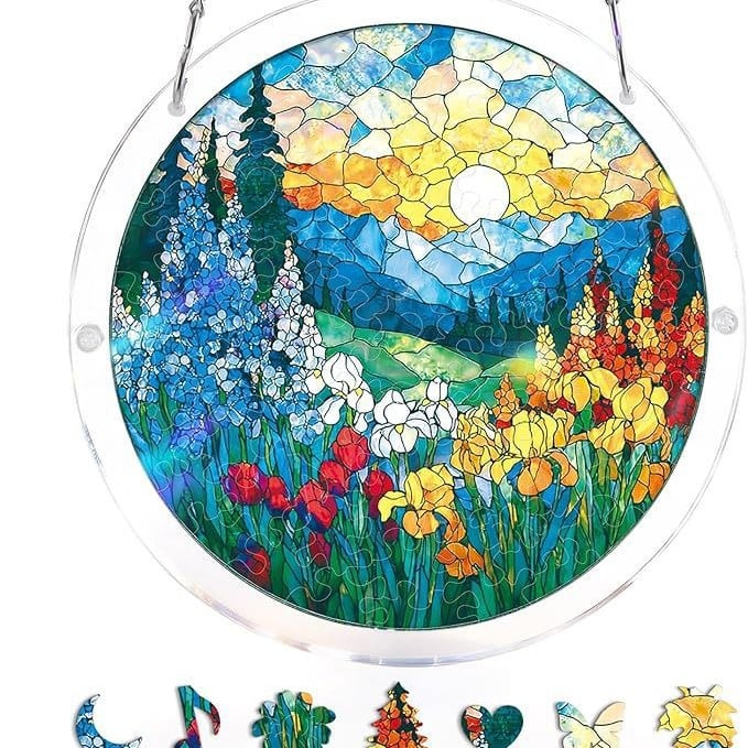 Acrylic Jigsaw Puzzle Suncatcher 80 Pieces