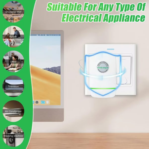 Smart Power Saver Plug for Home | Energy Optimizer Device | Easy Plug & Use for Appliances