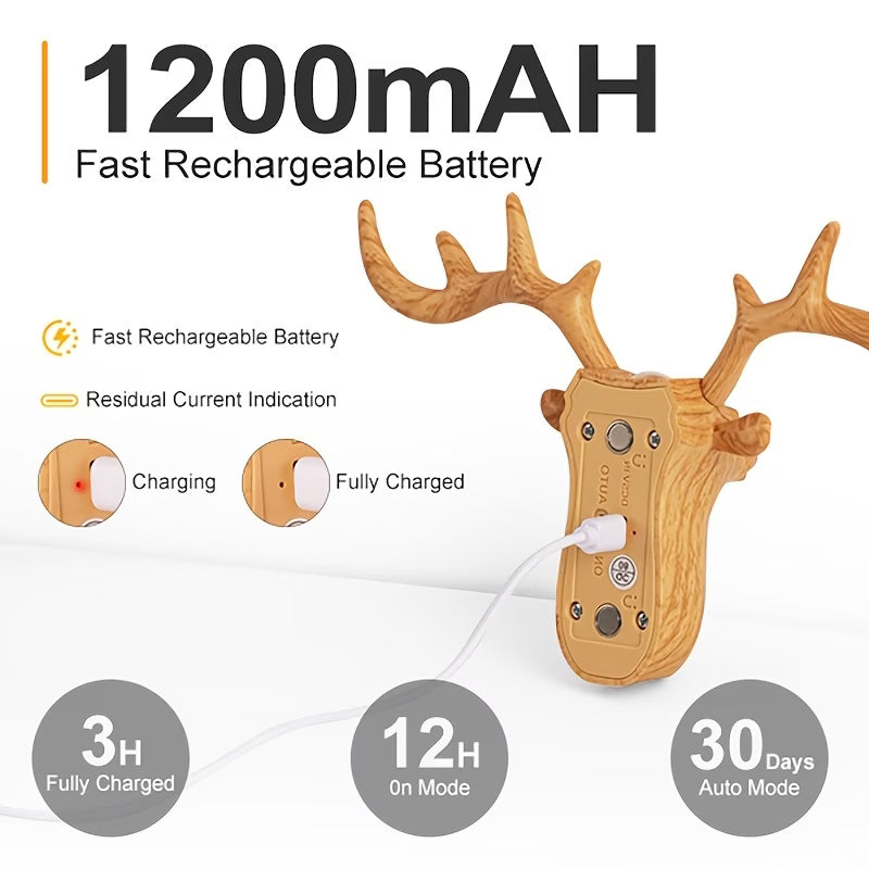 Smart LED deer-shaped wall lamp