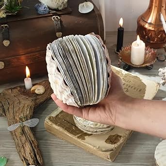 🌊🐚Unique handcrafted shell notebook