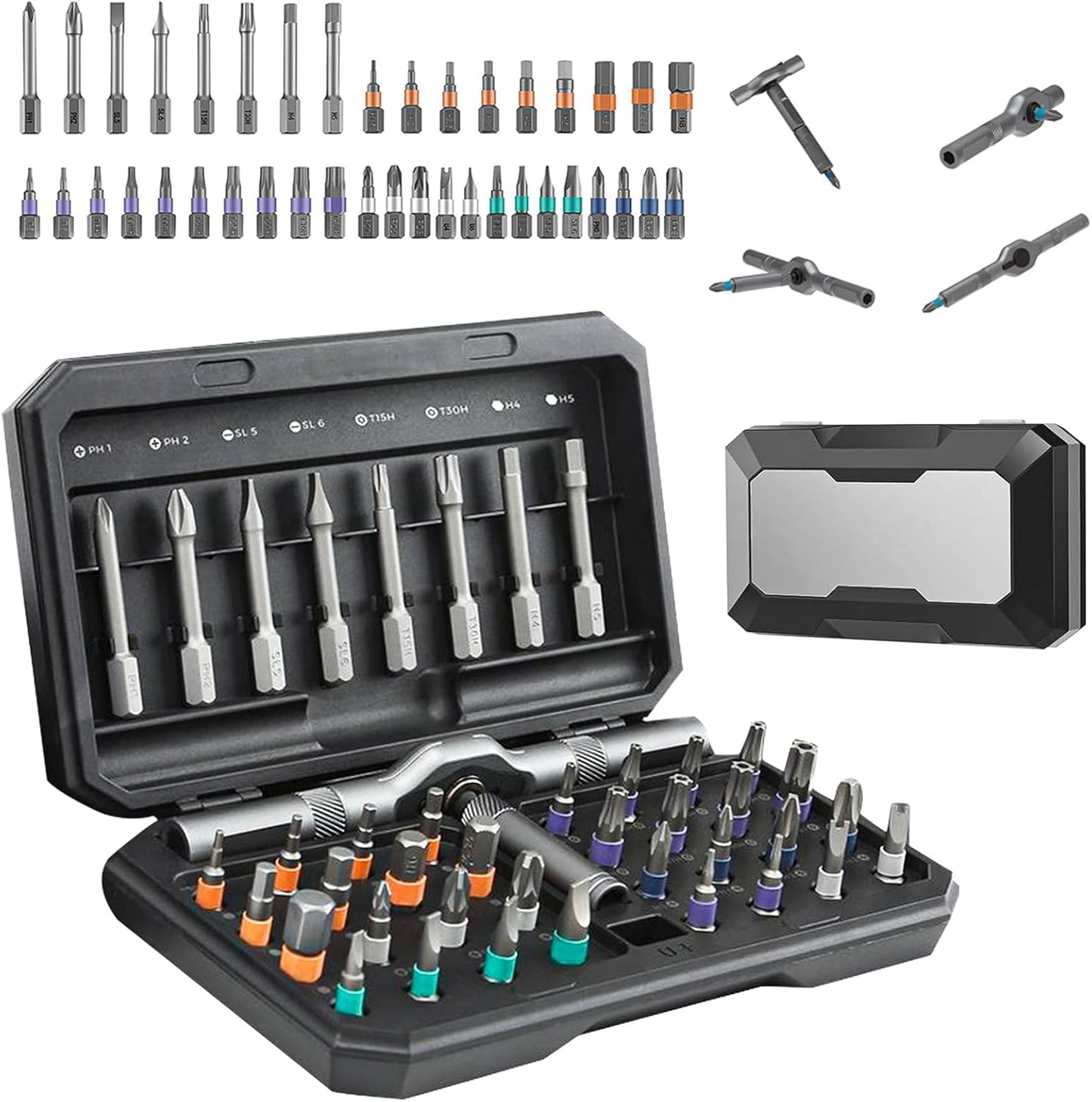 🔥 LAST DAY 49%OFF - 24 in 1 Magnetic Screwdriver Set, Portable Compact Repair Tool Kit for Furniture Laptop Electronicsv Bicycle