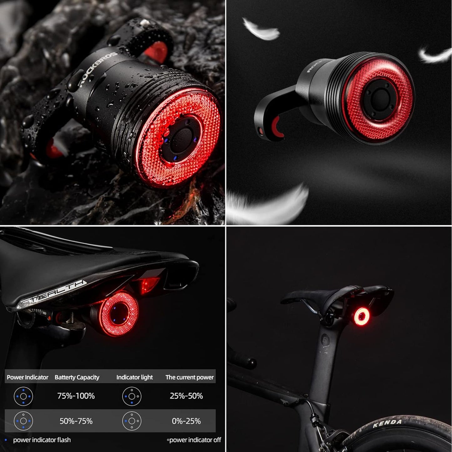 Rechargeable Waterproof Bike Taillight – Ride Safely at Night