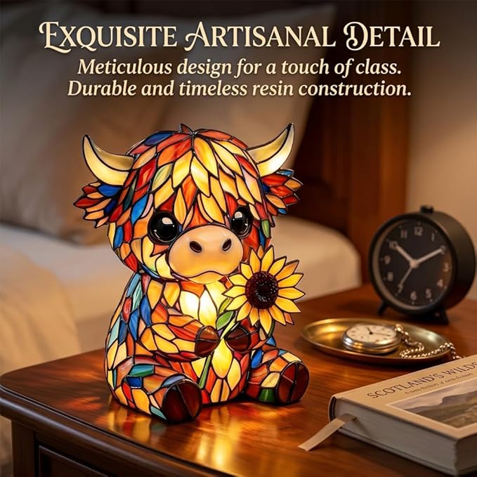 Creative Highland Cow LED Night Light