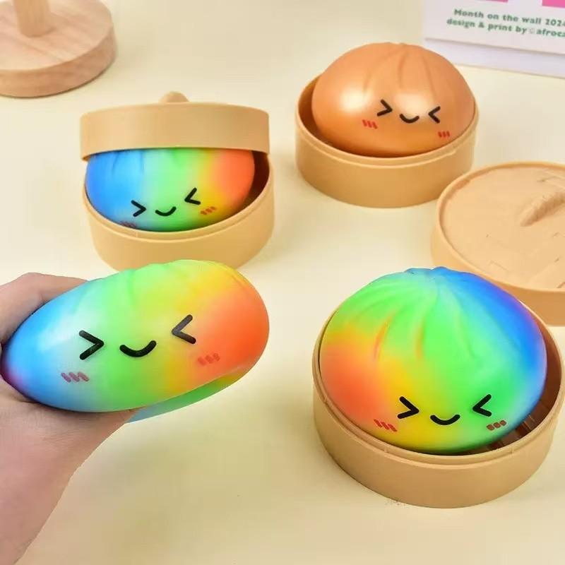 🏆Only $9.99 Last Day Promotion! - Expressive Dumpling Squishy - Blind Box, Mysecret Bun Fidget Toy