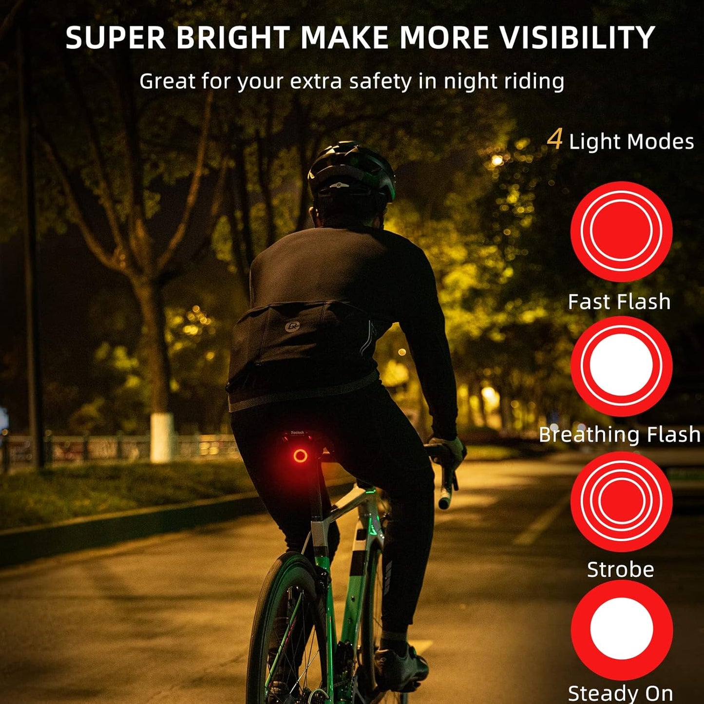 Rechargeable Waterproof Bike Taillight – Ride Safely at Night