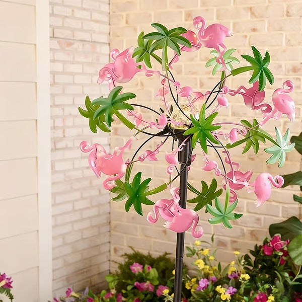 🌸Spring Sale 50% OFF🌬️🎡 Solar-Powered Wind Spinner for Garden