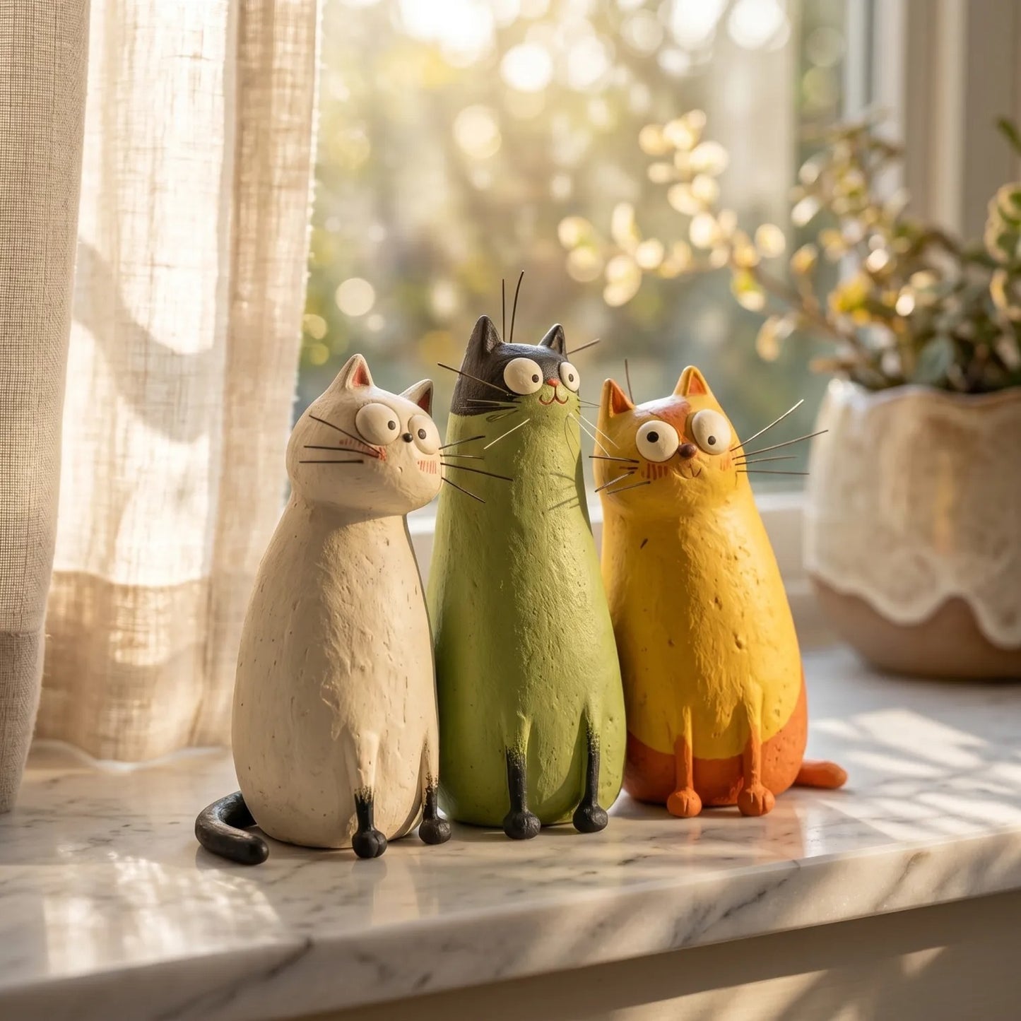 49% OFF -Handcrafted cat figurines🐱 - Let the warm handiwork soothe your mood✨