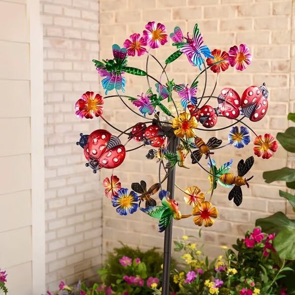 🌸Spring Sale 50% OFF🌬️🎡 Solar-Powered Wind Spinner for Garden