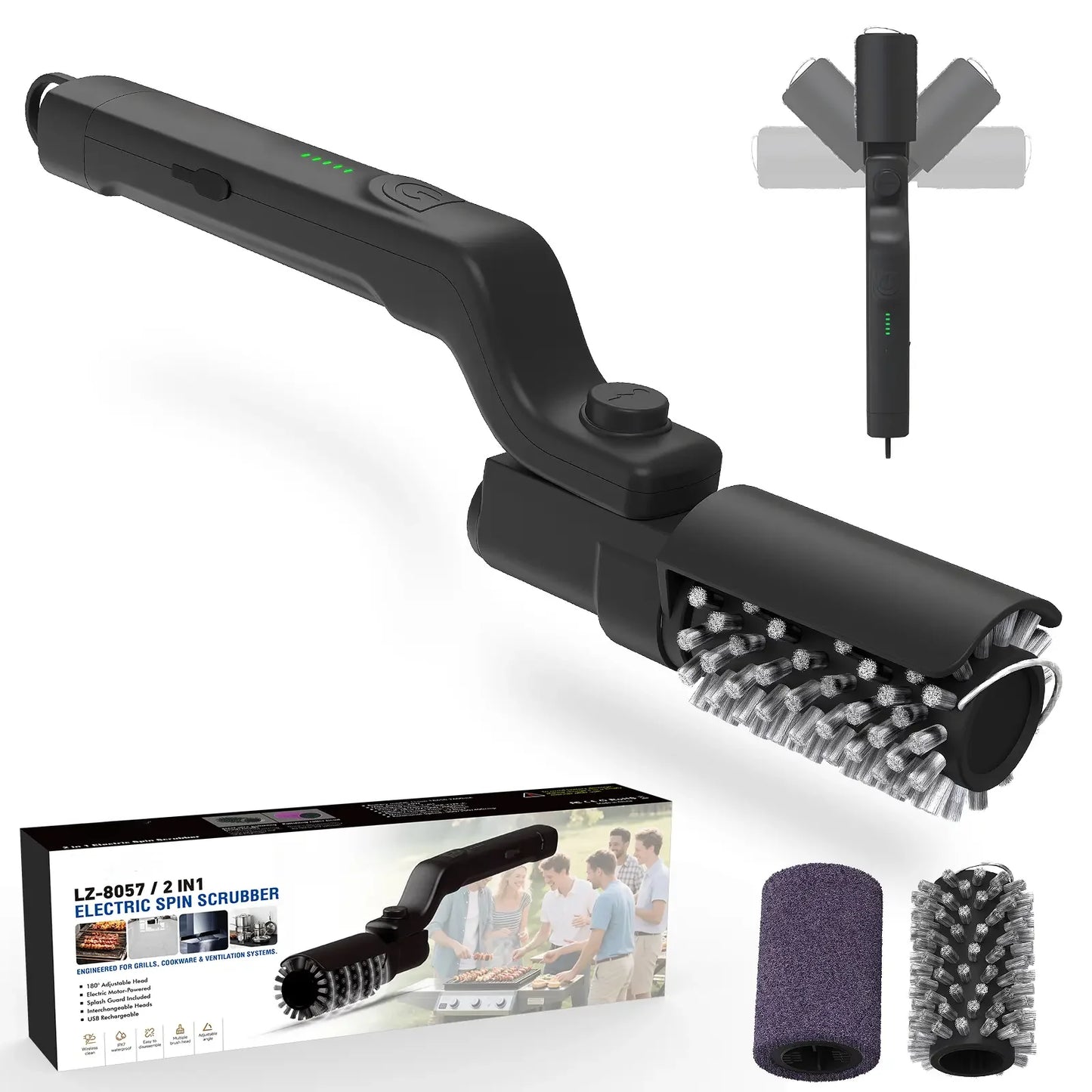Electric 3-speedGrill Brush