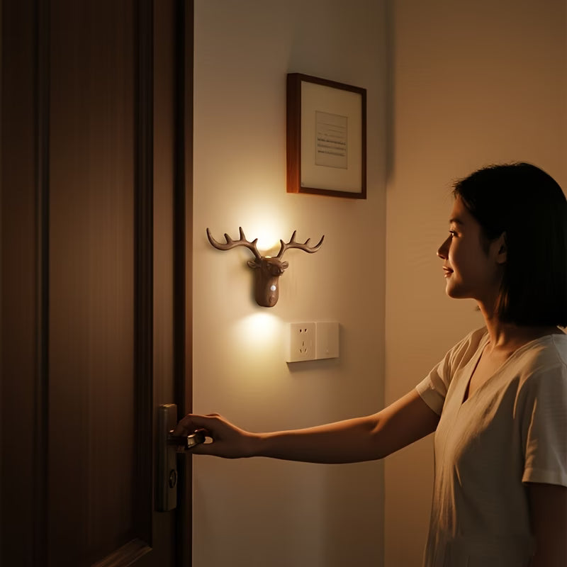 Smart LED deer-shaped wall lamp