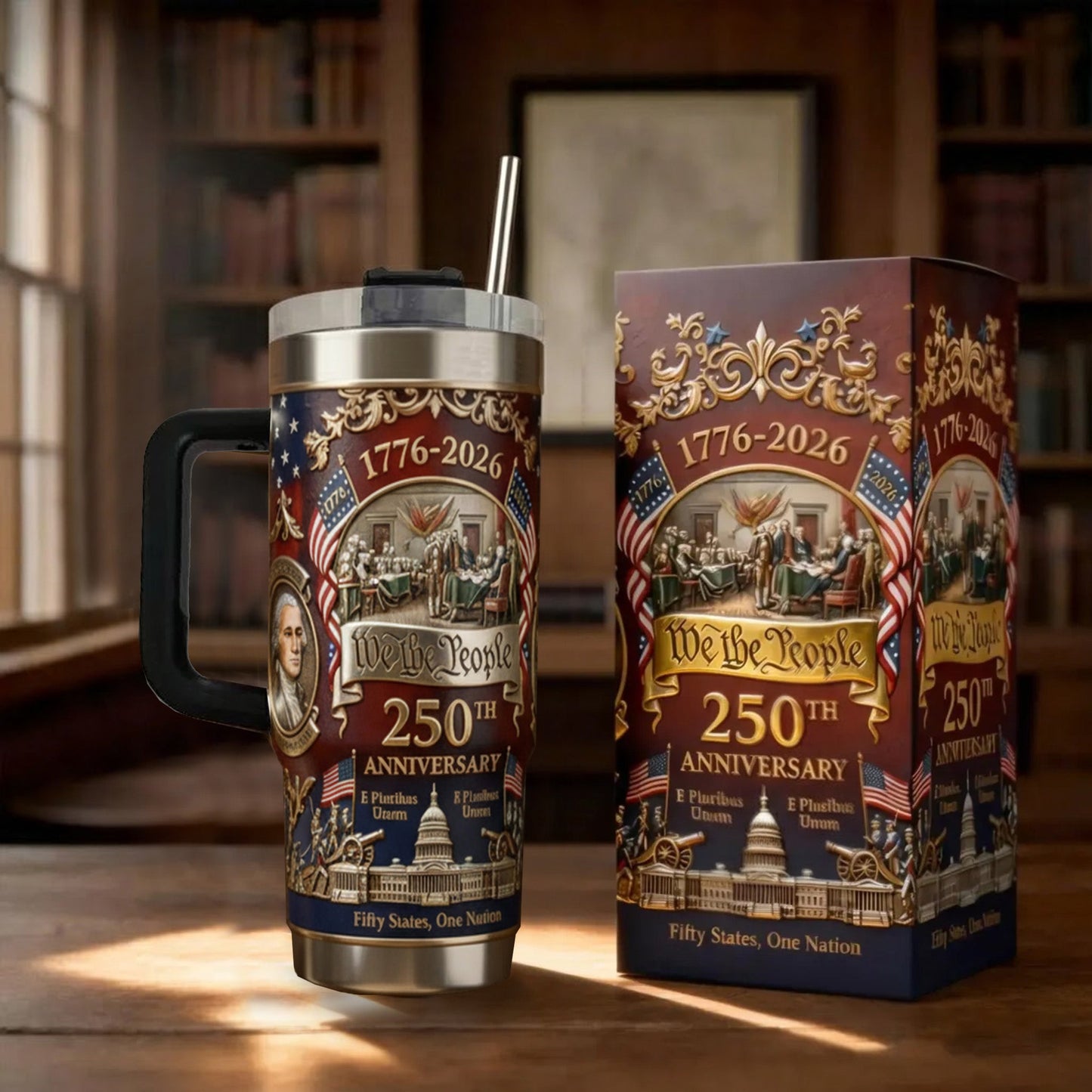 U.S. 250th Anniversary Commemorative Travel Tumbler