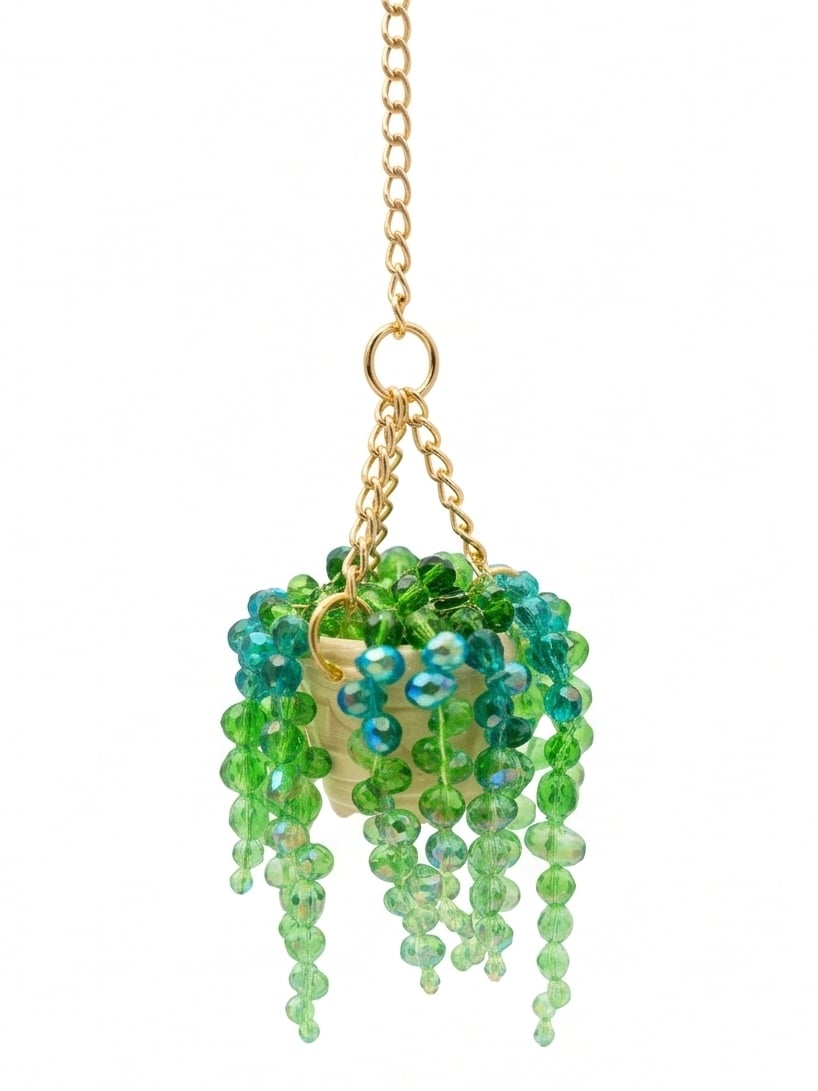 🚗LAST DAY 49%OFF - 🌿Crystal Sun Catcher Succulent Charm – Add Sparkle to Your Car & Space ，A Perfect Gift for Car & Home Lovers