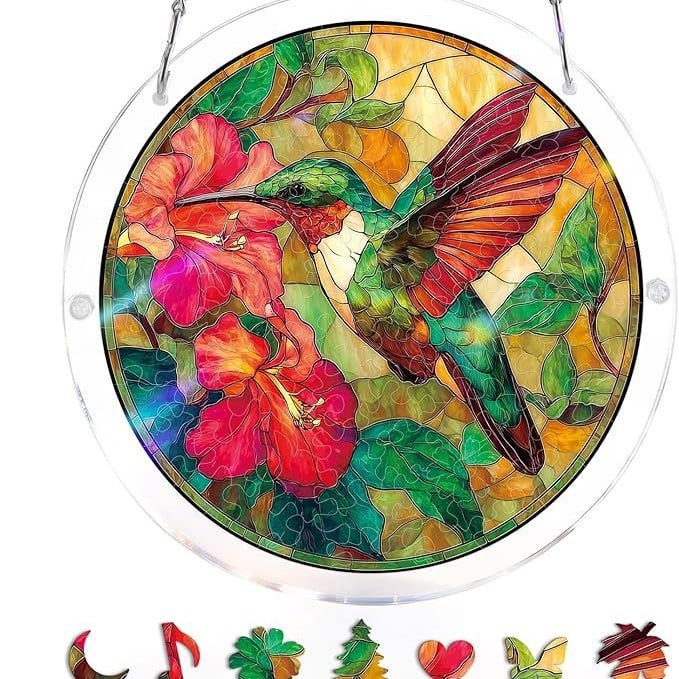 Acrylic Jigsaw Puzzle Suncatcher 80 Pieces