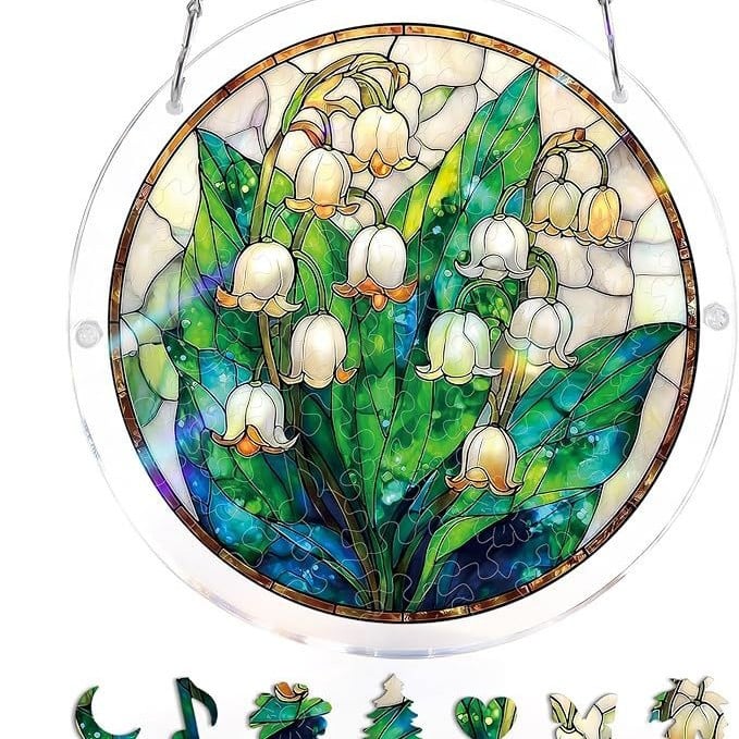 Acrylic Jigsaw Puzzle Suncatcher 80 Pieces