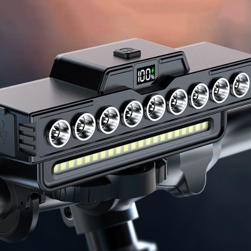 📢📢40% OFF !! ⏰Rechargeable 28-LED Bicycle Headlight with Horn