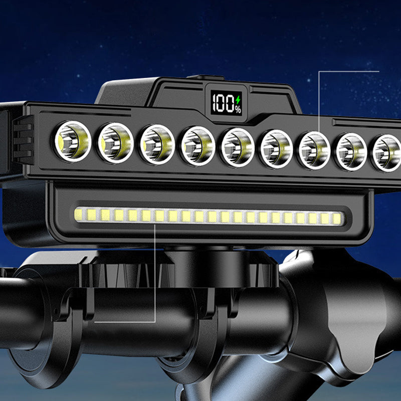 📢📢40% OFF !! ⏰Rechargeable 28-LED Bicycle Headlight with Horn